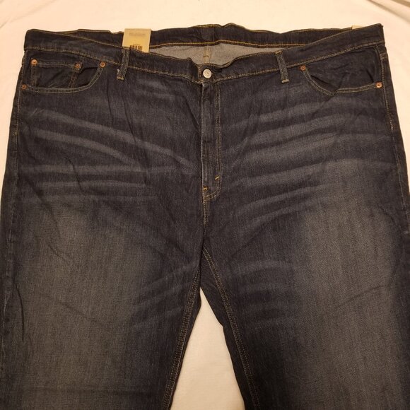 NWT Levi's 541 Men's Athletic Taper Big and Tall Stretch W54 L32 Dark Wash Jeans - Picture 5 of 13